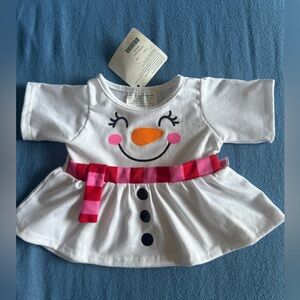 COPY - Build A Bear Workshop NWT Winter Snowman dress RTF